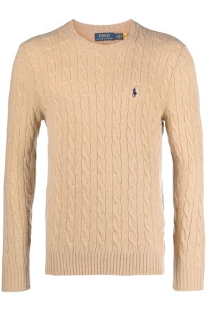 Beige wool and cashmere jumper RALPH LAUREN | 710876762009BROWN